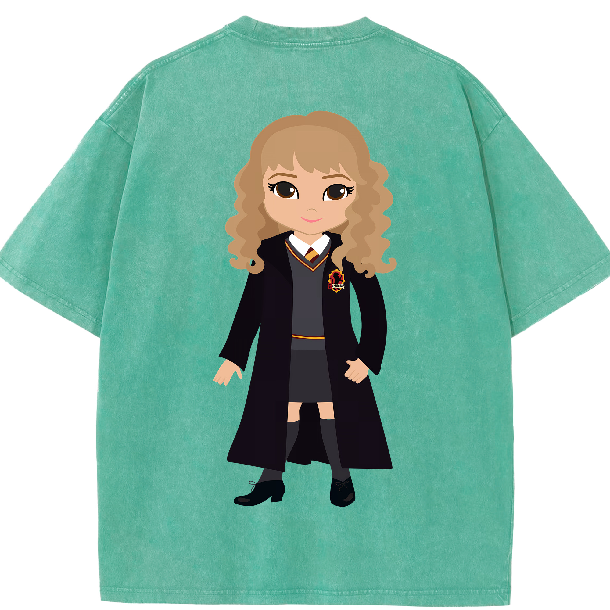 （画像用） Harry Potter ハリー・ポッターシリーズ 綿100% ヴィンテージ風 半袖Tシャツ（背面プリント）